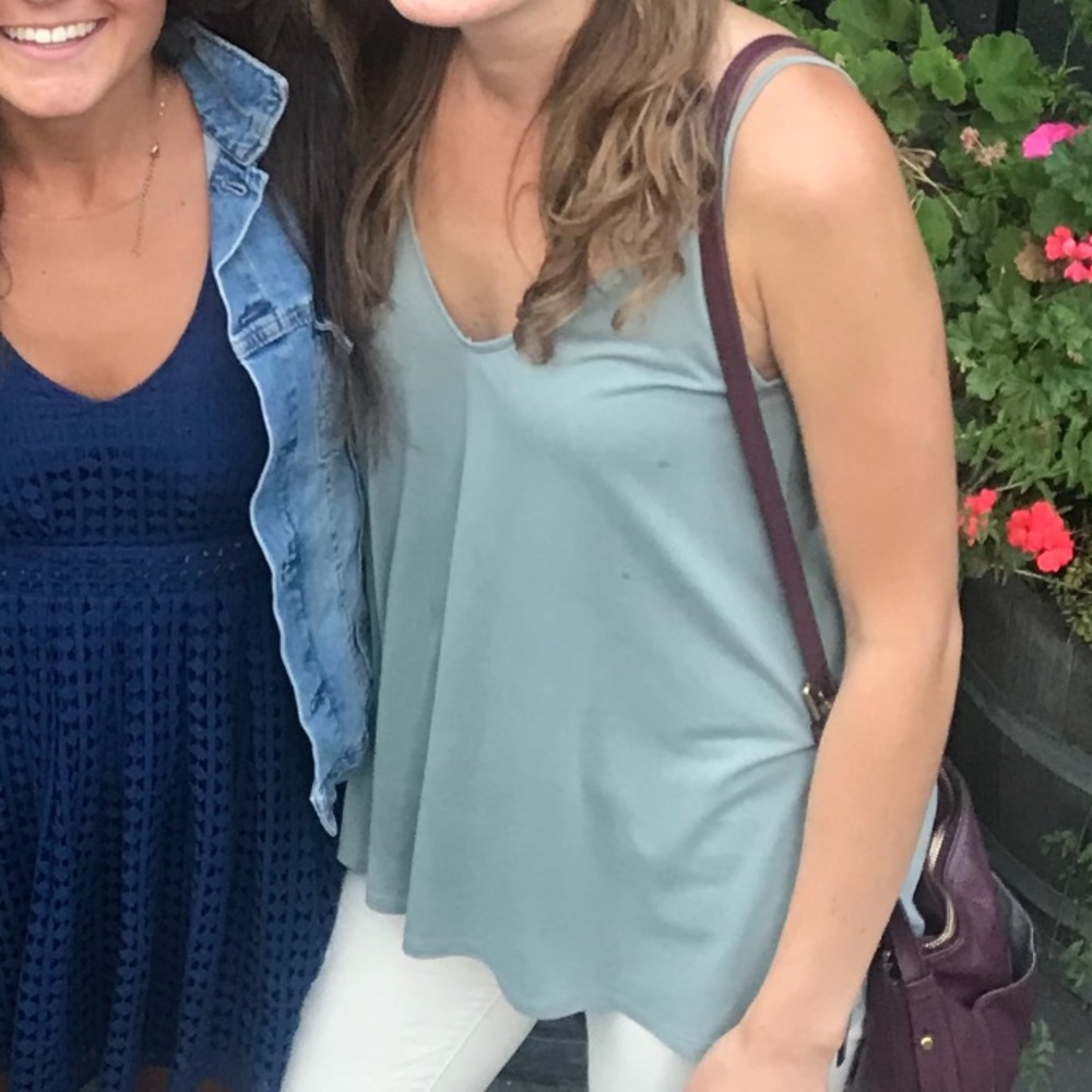 Sage green tank top, Urban Outfitters, size XS.